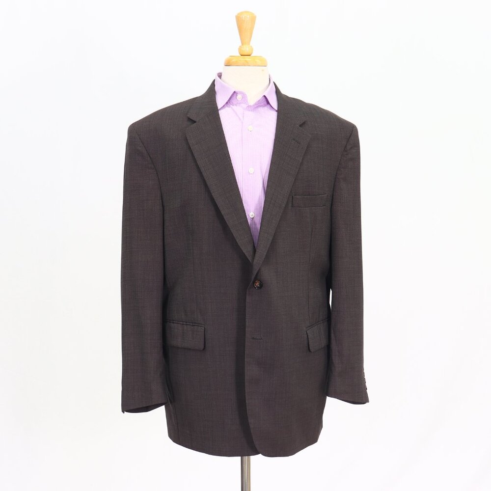 Jos. A. Bank 48R Brown Blazer Sport Coat Jacket 2-Button Solid T469